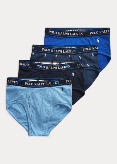 Calzoncillos Polo Ralph Lauren Hombre Azules - Stretch 4-Pack - QWKAX3172